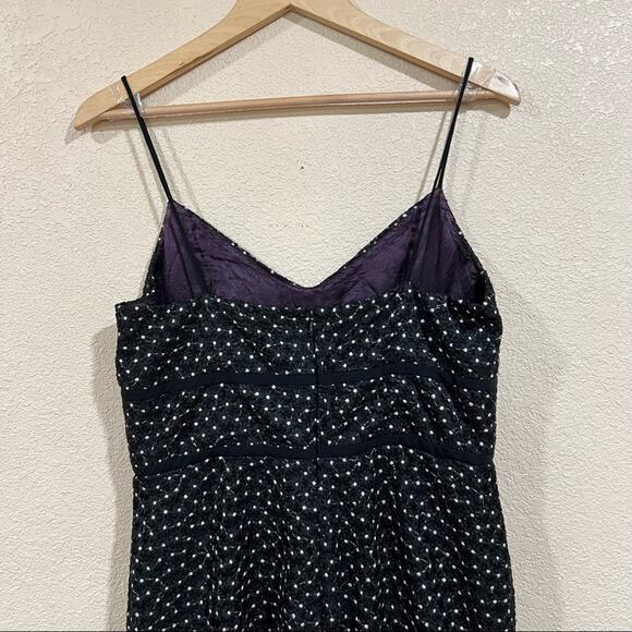 Jill Jill Stuart Black Embroidered Floral Lace sheath Gown 14 - Picture 8 of 11